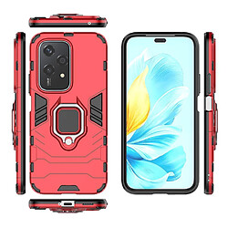 Htdmobiles Coque pour Honor 200 Lite 5G - housse etui rigide anti choc + film ecran - ROUGE