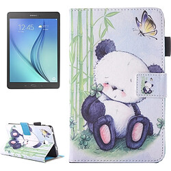 Wewoo Housse Étui pour Samsung Galaxy Tab A 7.0 2016 / T280 belle bande dessinée Panda motif horizontal en cuir flip avec support et Slots de cartes Pen Slot