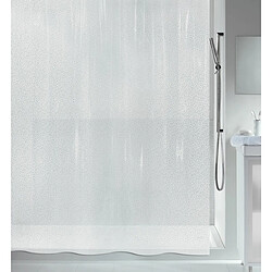 Spirella Rideau de douche PEVA GALET 180x200cm Blanc