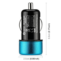 Acheter Wewoo Chargeur XPower X1A rapide USB universel pour voiture de port USB DC12-24V 3.1A Bleu