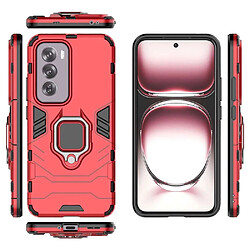 Htdmobiles Coque pour Oppo Reno 12 Pro 5G - housse etui rigide anti choc + verre trempe - ROUGE