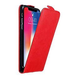 Cadorabo Coque iPhone X / XS Etui en Rouge