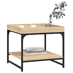 Avis ComfortXL Table Basse Chêne Sonoma 49,5x49,5x45 Cm Bois D'ingénierie