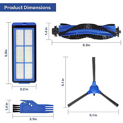 Anker Eufy – Robot aspirateur L70, brosse principale, brosse latérale, filtre HEPA, chiffon de nettoyage, accessoires de remplacement