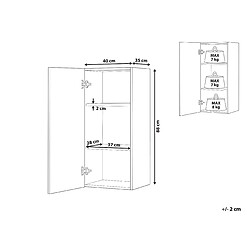 Avis Beliani Colonne de salle de bain grise BILBAO