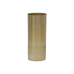 Aubry Gaspard Vase cylindrique en métal doré Petit modèle.