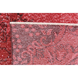 Avis Vidal Tapis de laine 254x145 rouge Ultra Vintage