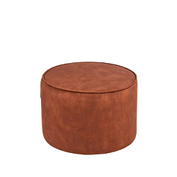 LABEL51 Pouf Tibo 55x55x40 cm Rouille Velours 