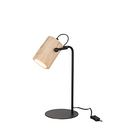 Dansmamaison Lampe De Bureau Silas Bois De Berangan Naturel