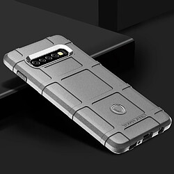 Wewoo Coque Souple Housse en silicone à couverture totale pour de protection antichoc Galaxy S10 + Gris