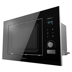 Cecotec Microondas Encastrable GrandHeat 2090 Built-In Touch Black. 800 W, 20 L, Digital