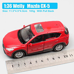 Universal Enfants 1/36 Échelle Willy Mazda CX 5 Cross Voiture Modèle Voiture Moulée Sous Pression Lala Sport Autotour CX5 SUV Réplique de jouet en métal |(Rouge)