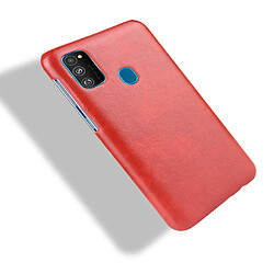 Acheter Wewoo Coque Rigide Pour Galaxy M30s antichoc Litchi PC + Etui en PU rouge