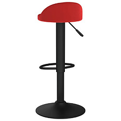 Acheter vidaXL Tabouret de bar Rouge bordeaux Velours