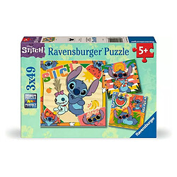 Ravensburger Puzzle 3X49P Aloha ! Disney Stitch