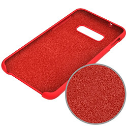 Wewoo étuis Coque Housse Étui en silicone liquide antichoc solide de couleur pour Galaxy S10 (rouge)