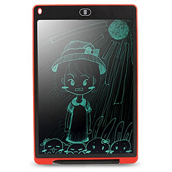 Wewoo Tablette graphique rouge Portable 12 pouces LCD Écriture Dessin Graffiti Électronique Pad Message Conseil Papier Brouillon avec Stylo, CE / FCC / RoHS Certifié