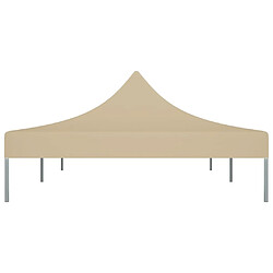 Avis vidaXL Toit de tente de réception 6x3 m Beige 270 g/m²