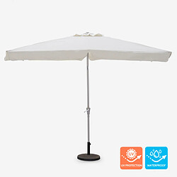 Acheter Elios Parasols Parasol de jardin à mât central rectangulaire 3x2 volants Rios Flap