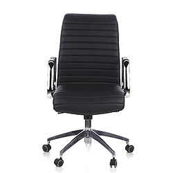 Siège de bureau / Fauteuil de direction ASPERA 10, cuir Nappa noir hjh OFFICE