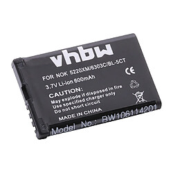 Vhbw Batterie pour NOKIA 5220 XPRESSMUSIC, 2323 Classic, 2700 Classic, 6303 Classic, remplace les batteries BL-5CT