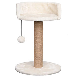 Helloshop26 Arbre à chat meuble tour grimper jouet grattage grattoir escalade plateforme avec griffoirs 49 cm herbiers marins Beige 02_0022447