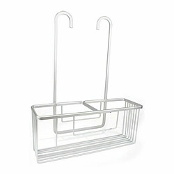 Rangement de douche Confortime Alluma Aluminium Blanc - 25 x 12,5 x 44,5 cm