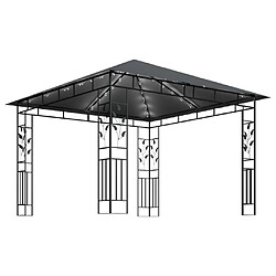 Acheter Maison Chic Tonnelle | Pergola avec moustiquaire et lumières LED 3x3x2,73m Anthracite -GKD78799