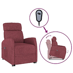 vidaXL Fauteuil Rouge bordeaux Tissu