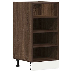 vidaXL Armoire de plancher chêne marron 40x44,5x81,5 cm