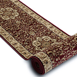 RUGSX Tapis de couloir HEAT-SET ROYAL AGY 0521 bordeaux 150 cm 150x250 cm