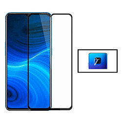 PHONECARE Kit Film Caméra Arrière + Verre Trempé 5D Full Cover pour Huawei Mate 20X 5G - Transparent / Noir