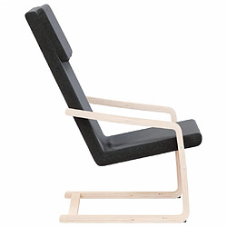 Acheter vidaXL Chaise de relaxation Noir Tissu