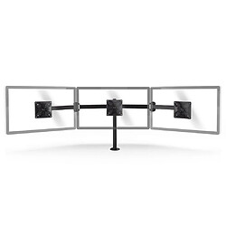 NEDIS Support de Moniteur Ergonomique | Triple Bras pour Écran | Mobilité Intégrale | Noir