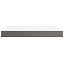 Acheter Maison Chic Matelas de lit à ressorts ensachés, Matelas doux Gris 140x200x20cm Similicuir -GKD76272