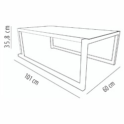 Table Basse BARCINO Intérieur Extérieur 101x60 - Resol