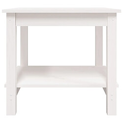 Acheter vidaXL Table basse Blanc 50x50x45 cm Bois massif de pin