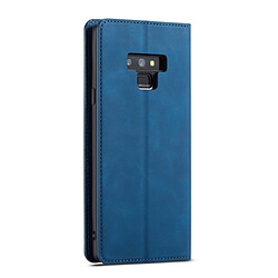 Avis Wewoo Housse Coque Pour Galaxy Note9 Forwenw Dream Series Oil Edge Fort Magnetism Étui à rabat horizontal en cuir avec support et fentes cartes et portefeuille et cadre photo bleu