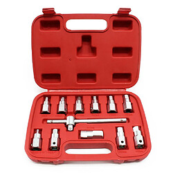 Helloshop26 Coffret douilles vidange 12 pièces clé bouchon de vidange maintenance huile auto 16_0002254