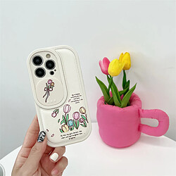 GUPBOO Étui pour iPhone11ProMax Pousser la fenêtre petite fleur fraîche littéraire cas de téléphone portable femmes simples