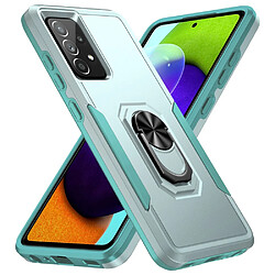 Coque en TPU antichoc avec béquille à anneau rotatif Vert/vert pour votre Samsung Galaxy A72 4G/5G