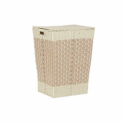 Panier à linge DKD Home Decor Naturel Tressé Métal Fibre (43 x 35 x 59 cm) - Reconditionné