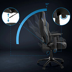 Chaise de Gaming / Chaise de bureau GAMEBREAKER POLARYS I Similicuir gris/bleu hjh OFFICE