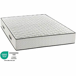 Avis DEKO DREAM Ensemble sommier + matelas 90 x 200 cm - Ressorts ensachés - 24 cm - 7 zones de confort - Équilibré