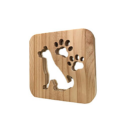 Avis Universal Lampe frontale en bois griffes de chien loup enfants lumineux enfants chambre à coucher décoration lampe thermique LED USB lumineux pour les enfants cadeaux |