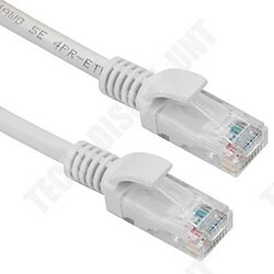 Avis Tech Discount TD® Câble réseau Ethernet RJ45 30 mètres connexion LAN entre périphériques- Connexion internet par câble de raccordement