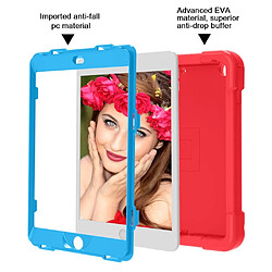 Avis Coque en TPU + Silicone avec béquille pivotante à 360° rouge/bleu pour votre Apple iPad 10.2 (2019)