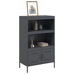 Avis vidaXL Buffet haut anthracite 68x39x113 cm acier