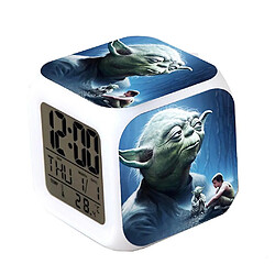 Universal Yoda thermomètre numérique cube lumineux réveil changement de couleur led