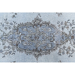 Vidal Tapis de laine 206x112 Bleu Ultra Vintage